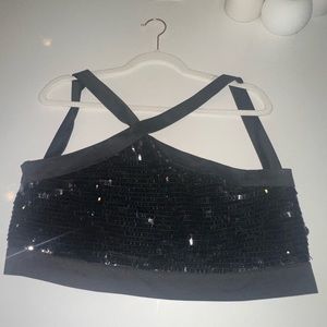 ZARA SEQUIN CROPTOP